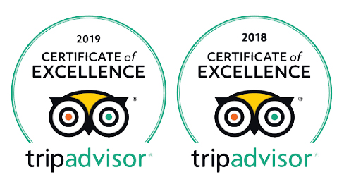 Trip Advisor Awards 2018 & 19